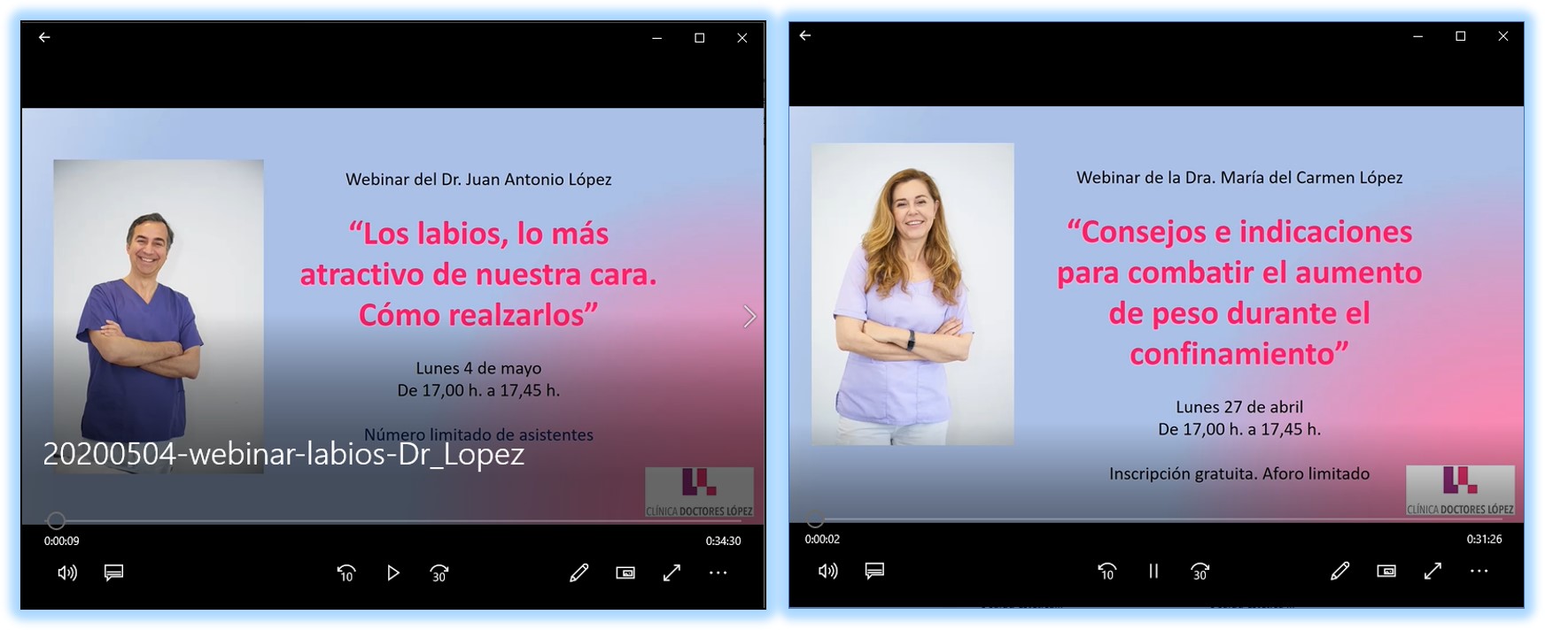 Doctors López webinars